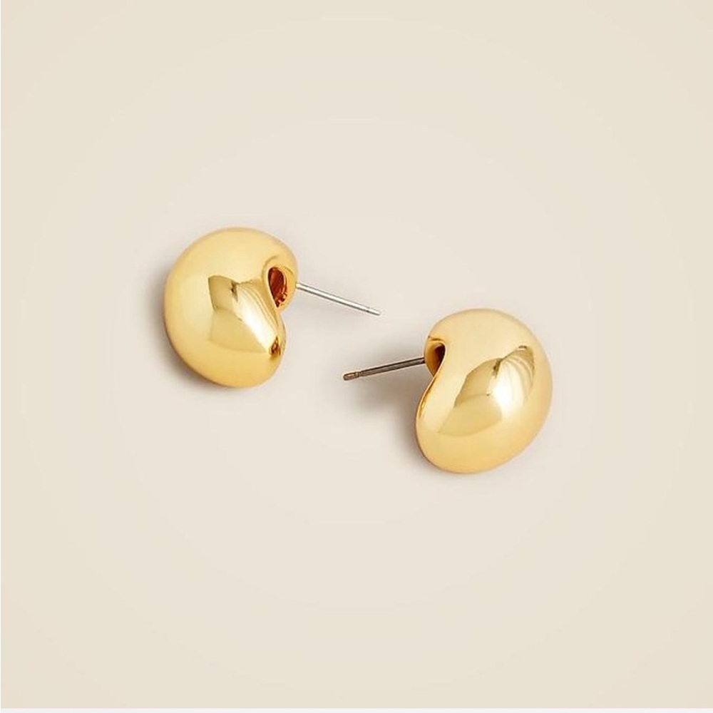 J. Crew Sculptural Orb Earrings in Burnished Gold